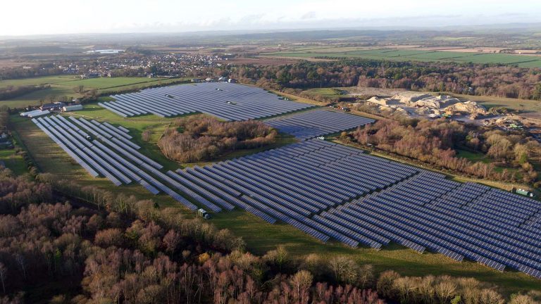 Solar panel survey via drone